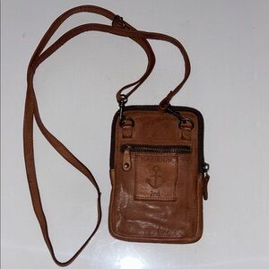 NWOT Harbour 2nd Brown Genuine Leather Crossbody Bag